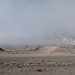 La nebbia copre l'orizzonte verso l'Aconcagua