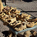 Scarpe decorative di terracotta in Puente del Inca