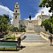 La piazzetta del Parque de Idalgo con l'Iglesia de Jesus