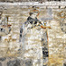 Un vecchio affresco all'entrata della Iglesia de San Francisco