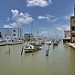 Un canale d'acqua di Belize City