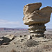 Una forma rocciosa singolare accanto al El Submarino (Ischigualasto)