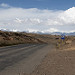 Curvato in direzione dello stretto di Tiquina lascio alle spalle la Cordillera Real (le montagne in lontananza)