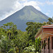 Vista del vulcano Arenal dal mio ostello in La Fortuna