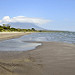 Spiaggia di Santo Domingo con all'orizzonte il vulcano Concepcion