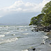 Spiaggia di Santo Domingo verso il vulcano Maderas (coperto dalle nuvole)